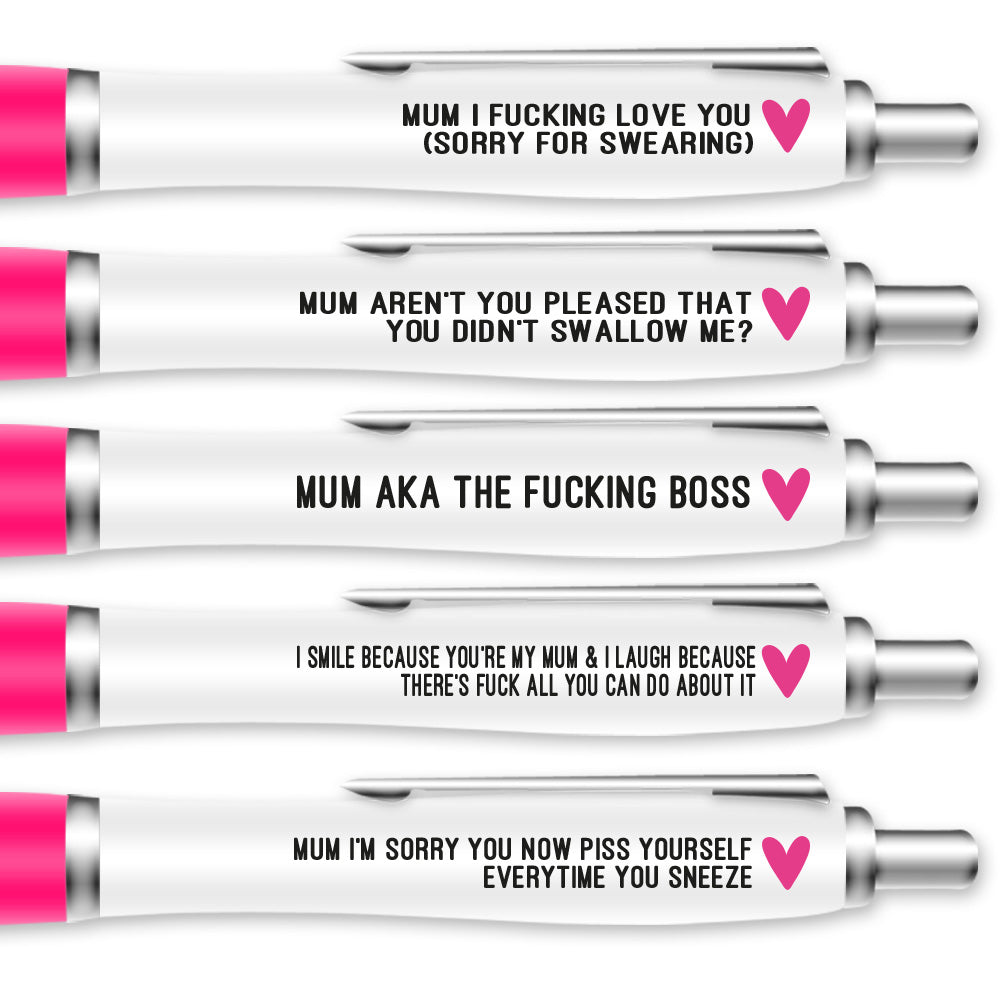 Funny Sweary Mum Pen Pack #1 image